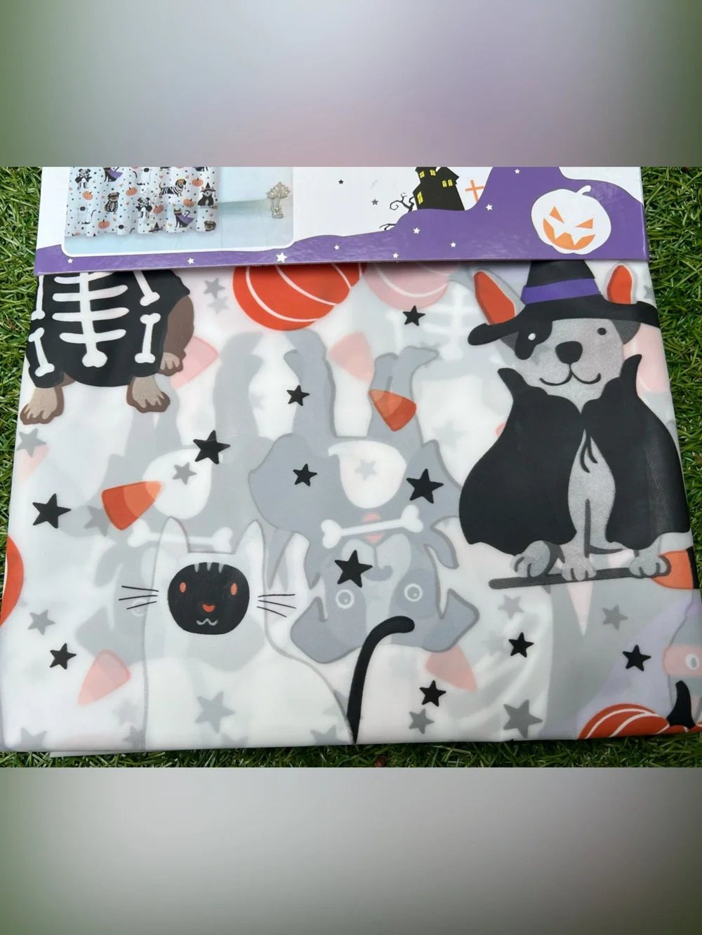 Dachshund & Friends Halloween PEVA Shower Curtain
